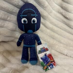 NWT PJ Masks Night Ninja Plush Disney 10" Blue Sparkly Hasbro Stuffed Doll